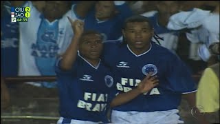 Melhores Momentos⁶⁰ᶠᵖˢ  Cruzeiro 2x1 São Paulo  Final Copa do Brasil 2000  Globo 1080p [upl. by Nolram]