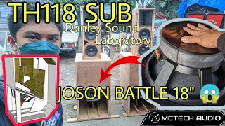 TESTING  DANLEY TH118  Tapped Horn Sub By XOC1 JOSON BATTLE 18quot 😱 GRABE ANG GAPANG [upl. by Janette]