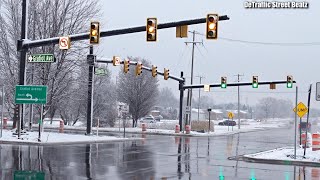 New Traffic Lights With Backplates Upgrade  Gratiot amp Metro Parkway [upl. by Lleinad275]