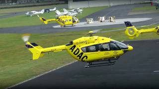 ADAC Rettungshubschrauber Impressionen Flugplatz Bonn Hangelar FULL HD [upl. by Remy]