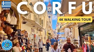 CORFU Greece Old Town Walking Tour  4K UHD  June 2023 [upl. by Lleynod]