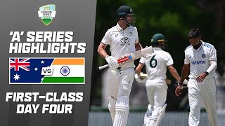 Australia A v India A  Firstclass match one  Day 4 [upl. by Frida]