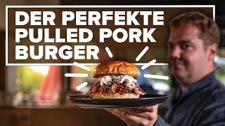 Der Perfekte Pulled Pork Burger Alle Tricks in einem Video [upl. by Fleda435]