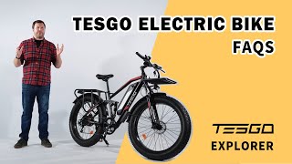 The Tesgo Explorer All Terrain Fat Tire Ebike FAQs  Your Top Questions Answered [upl. by Carie]