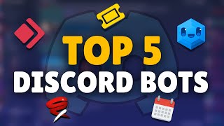 Top 5 BEST Discord Bots To Use In Your Server 2024 Guide [upl. by Yrollam]