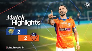 Match Highlights  Chennaiyin FC 22 FC Goa  MW 6  ISL 202425 [upl. by Elfont]