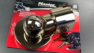 809 TERRIBLE Master Lock Trailer Coupler Lock Picked Model 377DAT [upl. by Alfredo150]