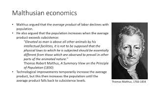 Malthusian economics [upl. by Claudy]