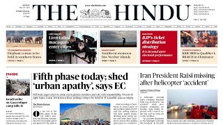 20 May 2024  The Hindu Newspaper Today  The Hindu Editorial Analysis  Current Affairs Today [upl. by Atinrehs]