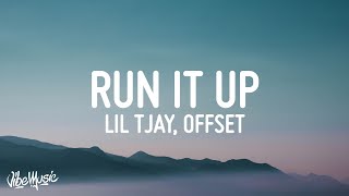 Lil Tjay  Run It Up Lyrics ft Offset amp Moneybagg Yo [upl. by Ettari]