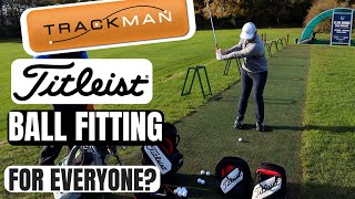 What Golf Ball Should I Use Trackman Titleist Ball Fitting [upl. by Nibas]