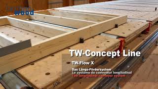 technowood  twconcept line  tw flow  holzbau saurer ag [upl. by Eiramait718]