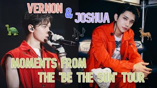 Vernon and Joshua moments from the ‘Be The Sun’ tour SEVENTEEN [upl. by Nahseez]