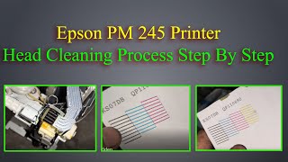 Epson PM 245 Head Cleaning Process Step By Step [upl. by Enos963]