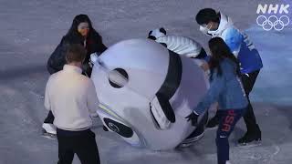 2022 02 19 OG gala practice Yuzuru Hanyu NHK [upl. by Ateekal]