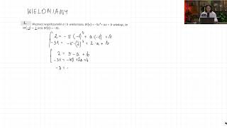 811 Wyznacz współczynnik a i b wielomianu Wx Co to jest wielomian Zakres Rozszerzony [upl. by Angid]