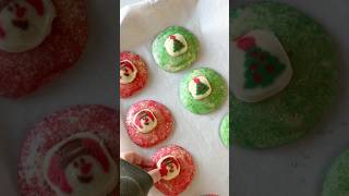 Christmas cookies 🤶 christmas christmascountdown satisfying baking cookies easyrecipe [upl. by Merilyn]