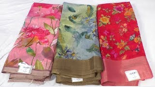 100 pure linen digital printed sarees with price  suresh saree business  SumanTv Saree House [upl. by Dnomad]