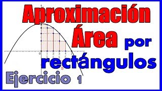 Área aproximada por rectángulos inscritos y circunscritos [upl. by Messing]