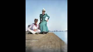 Colorized Photo of a Couple at a Rhode Island Pier Late 1800s [upl. by Luci]