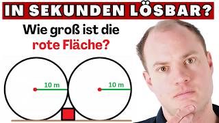 Wie groß ist die rote Fläche Einfache Schulmathematik [upl. by Linnette994]