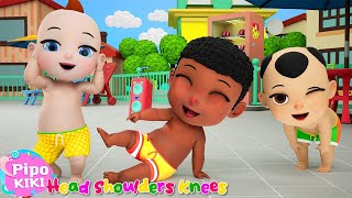 Eyes Ears Mouth And Nose  Head Shoulders Knees And Toes Song  Pipokiki Nursery Rhymes amp Kids Songs [upl. by Korman632]