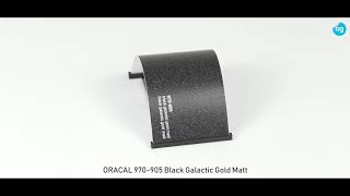 ORACAL 970905 Black Galactic Gold Matt [upl. by Jeanelle]