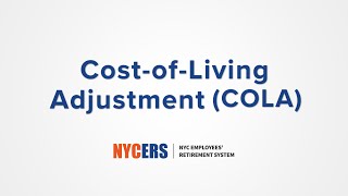 90 Seconds with NYCERS  Cost of Living Adjustment COLA [upl. by Roselani]