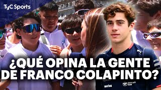 Gente opina sobre FRANCO COLAPINTO 🔥 Furor en las CALLES de BUENOS AIRES por el argentino de la F1 [upl. by Brietta]