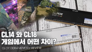 가격은 2배 그럼 게이밍 성능은  CL14 와 CL18 비교  OLOY 블레이드 DDR4 메모리 리뷰 [upl. by Myca]