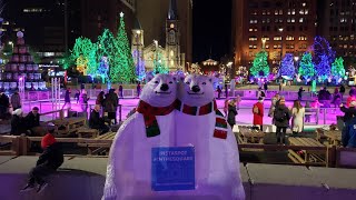 🎄 Christmas Decorations in Downtown Cleveland Playhouse Square and Arcade December 21 2021 ❄ [upl. by Zaneta]