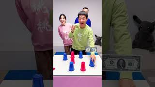 Lucky Challenge 🌟Blind Cup🥤Money💰Or Who Is The Most Unlucky😂❓Partygamesfunnyfypviral [upl. by Eeralav]