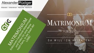 MATRIMONIUM  Das Facebook Gewinnspiel mit Alexander Rüdiger [upl. by Nylatsirk]