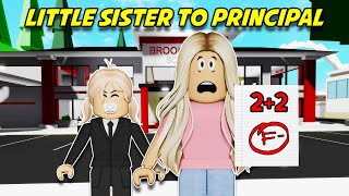 Little Sister Became Brookhaven PRINCIPAL Roblox Brookhaven [upl. by Lothair]