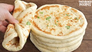 No Oven FLATBREAD is the Most Delicious and Easy Bread You Can Ever Make SOFT and FLUFFY [upl. by Evoy]