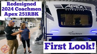 First Look at the 2024 Coachmen Apex 251RBK Redesign  RV Travel Trailer Tour [upl. by Biddick]