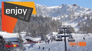 Skiing in Val di Sole in the Skiarea Campiglio Dolomiti di Brenta 20172018 [upl. by Emmaline]