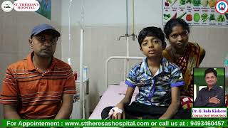 A Fathers Thanks to Dr Bala Kishore and Hospital Management for Excellent Care Given to His Son [upl. by Teillo]