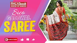 Sico Gadowal Sarees are available at RMCA Basak [upl. by Baxie]