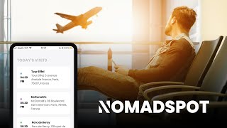 Nomadspot App Presentation  Intelligent Travel Calendar Application [upl. by Elinad]