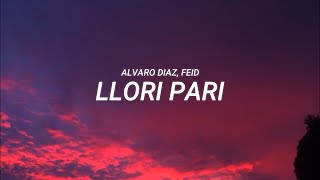 Alvaro Diaz Feid  Llori Pari LETRA [upl. by Jillene]