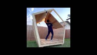 Building an Outdoor SAUNA in my Backyard shorts saunaroom diy trendingshorts trending [upl. by Negiam]