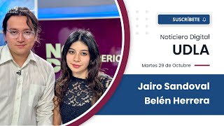 Noticiero Digital UDLA martes 29 de oct [upl. by Yevrah]