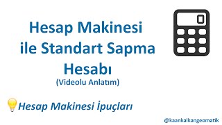 Hesap Makinesi ile Standart Sapma Hesabı fx82ms [upl. by Lamar]