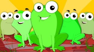 Five Little Speckled Frogs  Nursery Rhymes  Kids Songs  Baby Rhymes [upl. by Welsh]