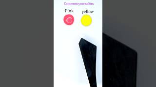 Pinkyellow which color make🤔🎨  playwithcolours  asmr satisfying viralshorts shorts [upl. by Seumas]