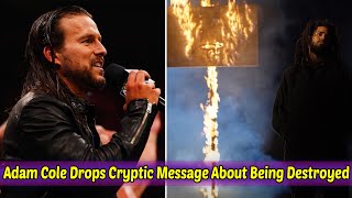 Adam Cole Drops Cryptic Message About Being Destroyed During AEW Hiatus [upl. by Hairahcaz464]