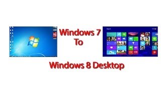 How to convert Windows 7 Desktop into Windows 8 metro style start screen [upl. by Ainatit]