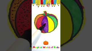 quotEasy Pumpkin Drawing for Kids Fun amp Colorful Fall Season Art Step by Step Drawing of a Pumpkin [upl. by Rj]