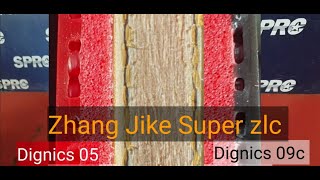 EP3 Review Dignics 09c  Dignics 05 on Zhang Jike Super zlc blade at Gym  PingpongThaibaan เด้อ [upl. by Okika]